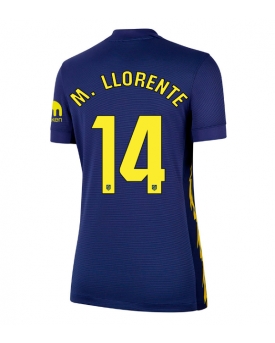 Billige Fotballdrakt Atletico Madrid Marcos Llorente #14 Replika Bortedrakt Dame 2025-26 Kortermet